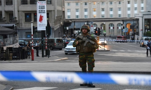 Brussels train station 'terrorist' bomber shot dead Brussels train station 'terrorist' bomber shot dead