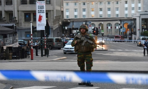 Brussels train station 'terrorist' bomber shot dead