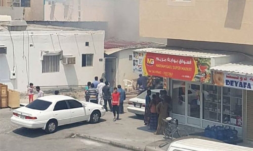 Fire breaks out at Budaiya