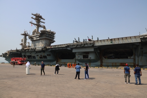 USS Nimitz Strike Group Arrives in Bahrain, Underscoring U.S. Commitment to Gulf Security USS Nimitz Strike Group Arrives in Bahrain, Underscoring U.S. Commitment to Gulf Security