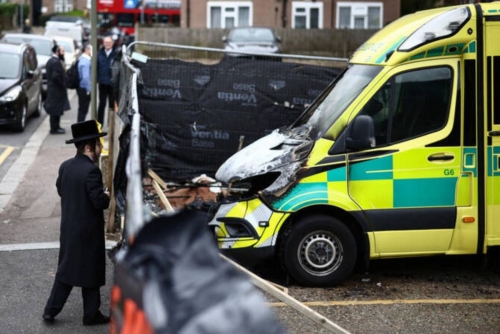 Trio facing arson charges over UK Jewish ambulance attack Trio facing arson charges over UK Jewish ambulance attack