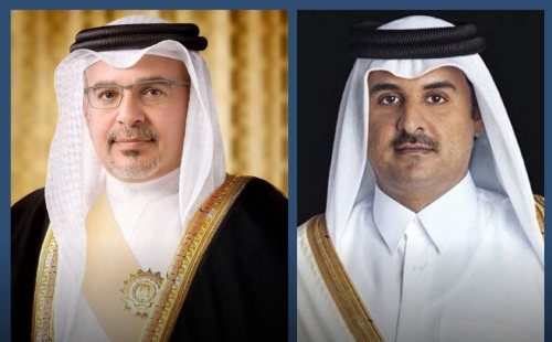Bahrain Crown Prince and Prime Minister and Qatar Amir hold talks