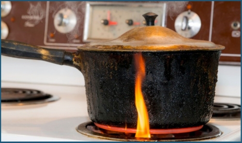 During 2024 and 2025, 180 fires occurred due to unattended cooking pots 