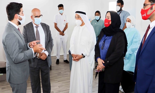 New drive-through Covid-19 centre in Muharraq inaugurated