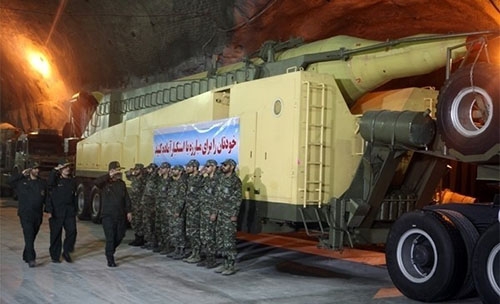 Iran airs footage of new missile in underground bunker Iran airs footage of new missile in underground bunker