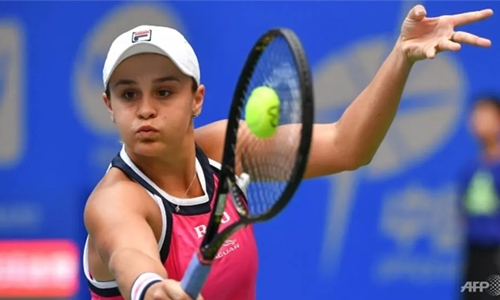 Barty in party mood after epic Wuhan win Barty in party mood after epic Wuhan win