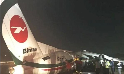 Eleven injured as plane slides off Myanmar runway