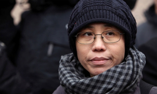 Widow of Chinese dissident Liu back in Beijing
