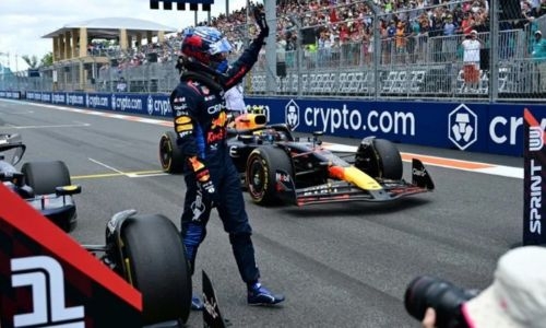 Verstappen takes pole in Miami after sprint race win Verstappen takes pole in Miami after sprint race win