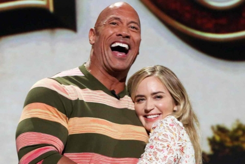 Emily Blunt surprised by ‘contemplative’ Dwayne Johnson 
