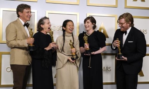 ‘Nomadland’ wins best picture at a social distanced Oscars