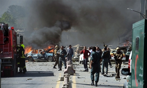 Suicide blast in front of Iraq embassy in Kabul