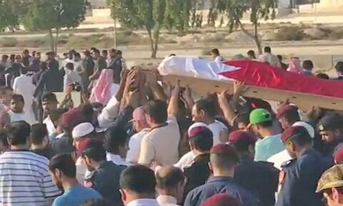 Martyred Bahrain policeman laid to rest