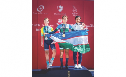 Uzbekistan’s Sattorova sprints to gold in girls’ road race