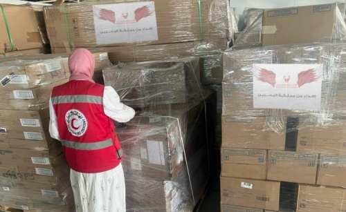 Second relief aid shipment from Bahrain arrives in Egypt on way to Gaza Second relief aid shipment from Bahrain arrives in Egypt on way to Gaza