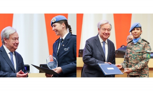 UN honours two peacekeeping officers for gender and policing excellence