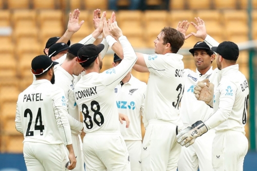 New Zealand on top after India bowled out for 46 in rain-hit Test New Zealand on top after India bowled out for 46 in rain-hit Test
