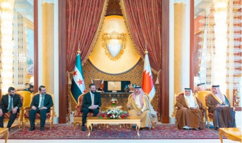 HM King Hamad Receives Syrian President in Sakhir Palace