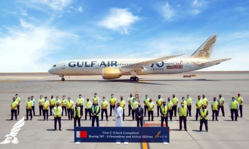 Gulf Air carries out first in-house C-Check on its Boeing 787-9 Dreamliner, Airbus A320neo