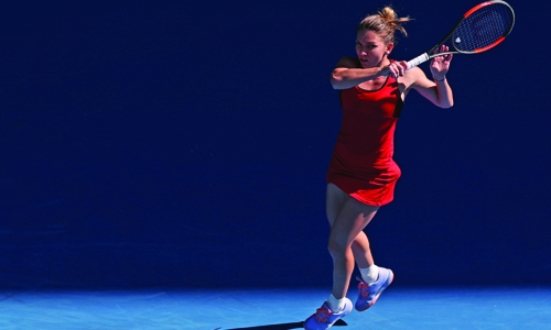 Halep sets up Kerber semi-final clash