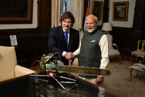 Modi, Milei meet in Argentina ahead of BRICS summit