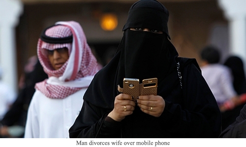 Man divorces wife over mobile phone