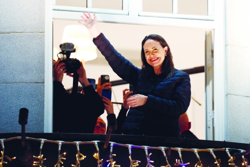 Nobel winner Machado suffered vertebra fracture leaving Venezuela