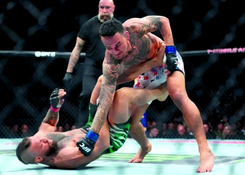 McGregor 'destroyed' in 69 seconds on UFC return from five-year layoff McGregor 'destroyed' in 69 seconds on UFC return from five-year layoff