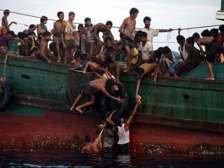 Asia's migrant crisis: Thousands of trafficked boat people cast back out to sea by Indonesia, Malaysia and Thailand