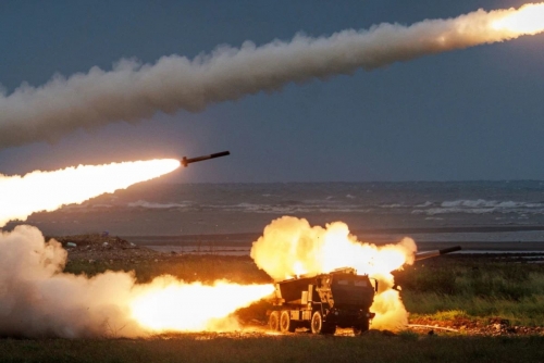 Taiwan test-fires rockets in China’s direction from US-supplied mobile launching system