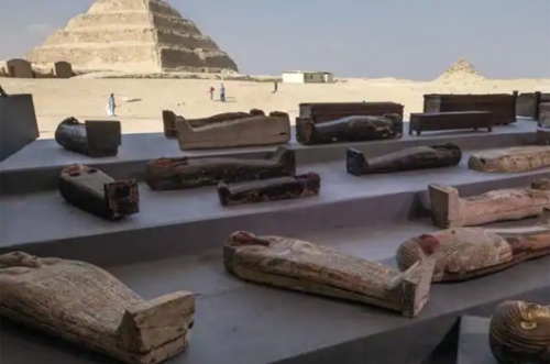 Egypt finds treasure trove of over 100 sarcophagi