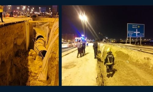 Road worker dies after trench wall collapses in Al Lawzi