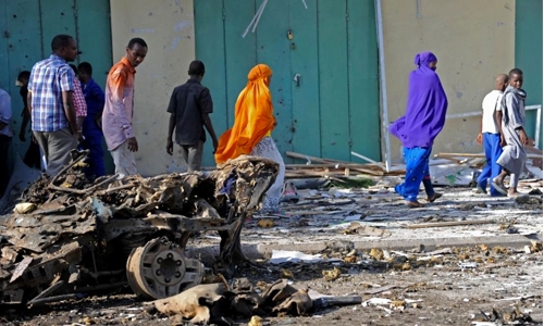 Four killed in Somali shooting, car bombing Four killed in Somali shooting, car bombing