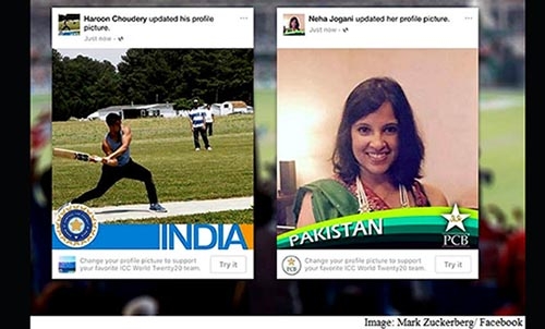 Rival India-Pakistan cricket fans switch sides on Facebook
