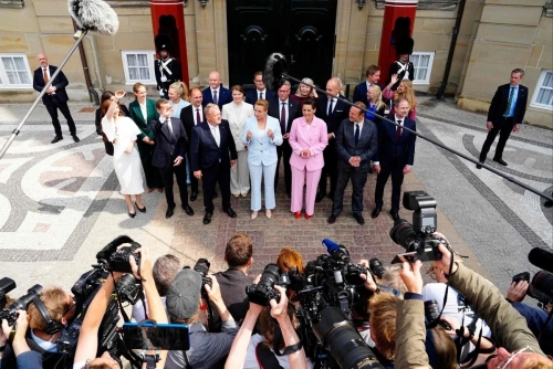 Denmark PM presents new government, with majority of women