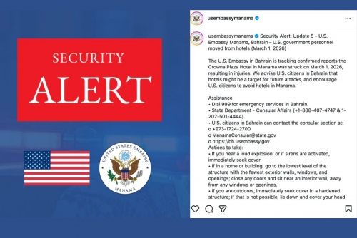 Americans Advised to Avoid Hotels in Manama Americans Advised to Avoid Hotels in Manama