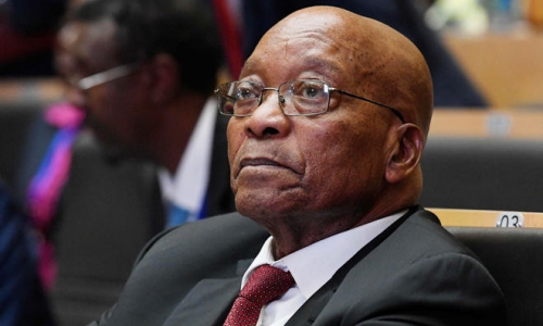 South Africa's Zuma quickly released after reporting to prison