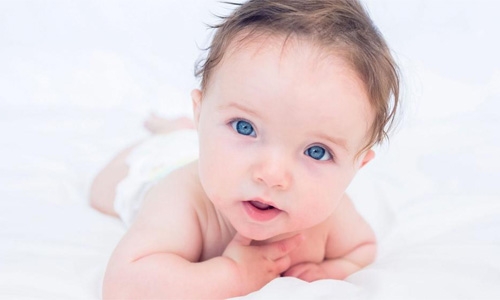 Baby leaps into a brave new world