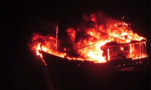 Five killed in Indonesia boat fire