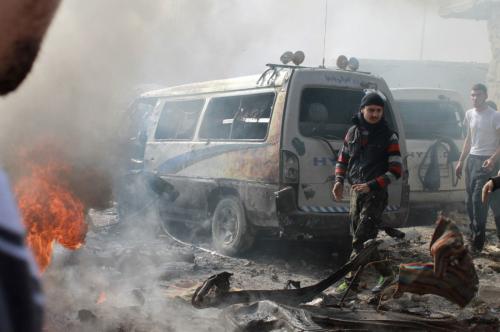 Syria opposition to boycott UN talks, cites Russia strikes