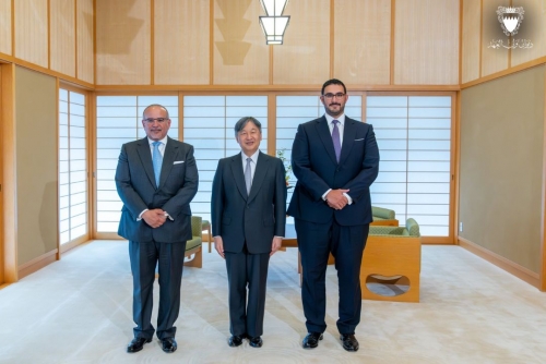 HRH Crown Prince Salman Meets Emperor of Japan
