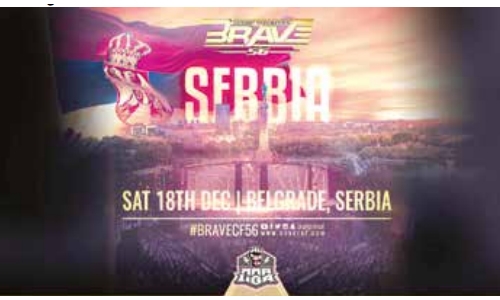 BRAVE CF lands in Serbia for the first time to close 2021 in style with BRAVE CF 56