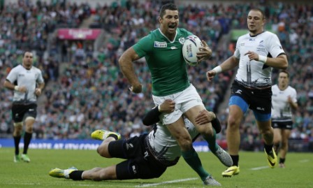 Earls equals record as Irish trounce Romania Earls equals record as Irish trounce Romania