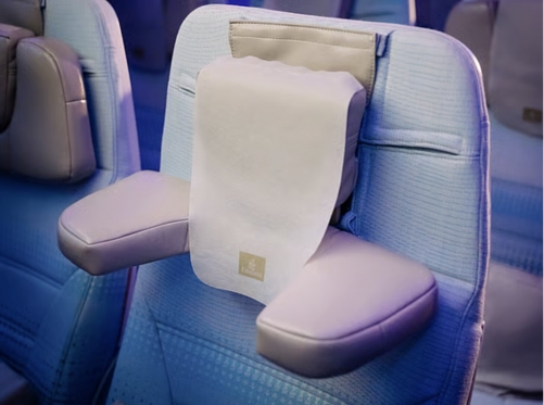 Emirates unveils headrest designed to replace neck pillows Emirates unveils headrest designed to replace neck pillows