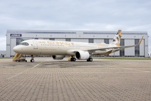 Etihad Airways Welcomes Its First Airbus A321LR