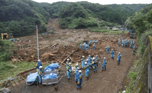 Torrential southern rains return in Japan Torrential southern rains return in Japan