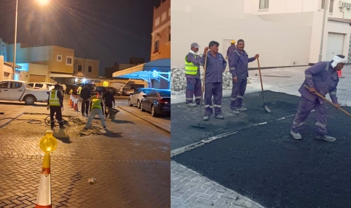 Speed Bumps Installed on Two Hamad Town Roads 