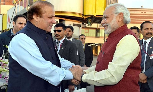 India, Pakistan prime ministers exchange greetings at summit India, Pakistan prime ministers exchange greetings at summit