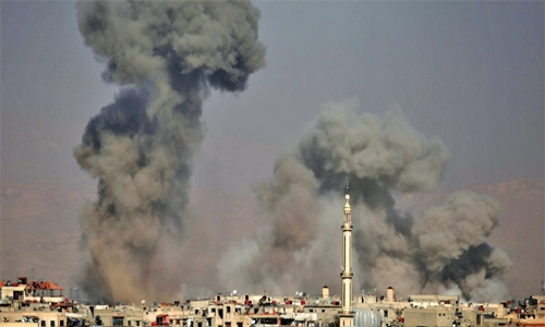 First aid convoy enters Syria’s rebel enclave: UN First aid convoy enters Syria’s rebel enclave: UN