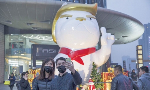 Chinese mall turns Trump  into a dog for giant statue